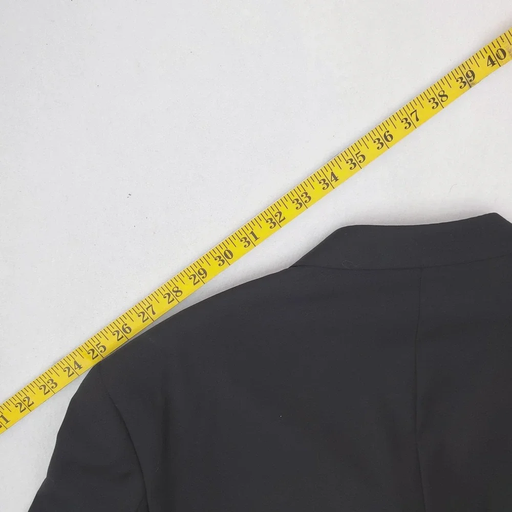 F.R. Tripler Blazer Mens 42R Black Lana Lux Super 120s Merino Wool Suit Jacket